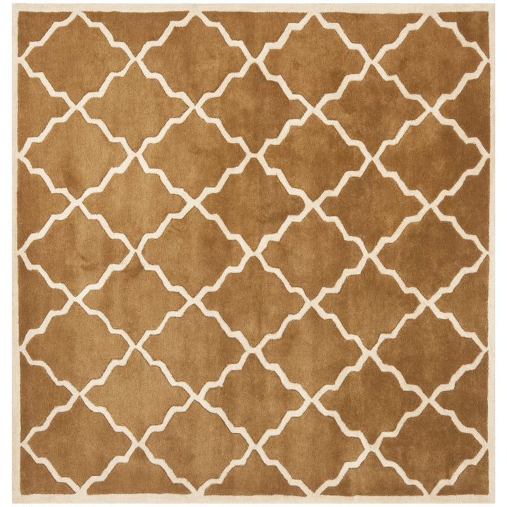 SAFAVIEH Chatham Collection CHT940C Handmade Brown Rug Image 6