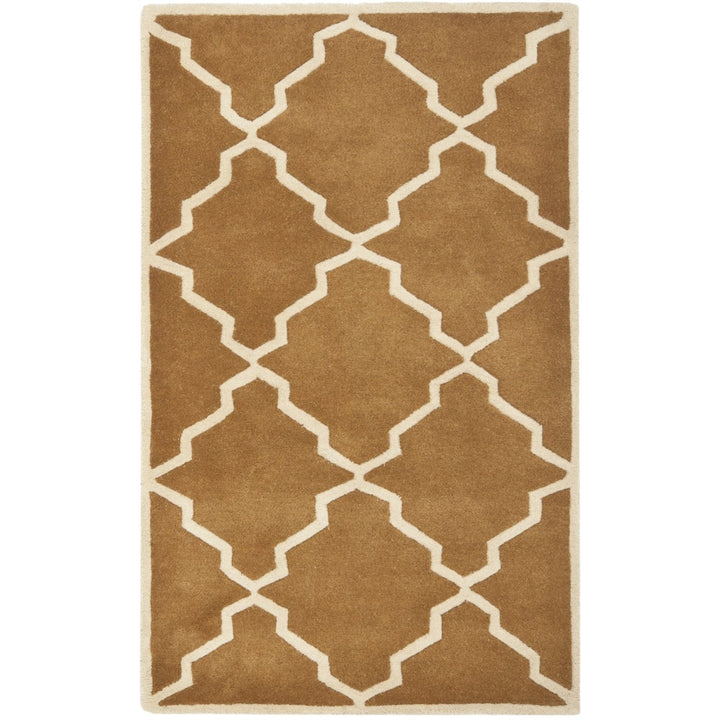 SAFAVIEH Chatham Collection CHT940C Handmade Brown Rug Image 9