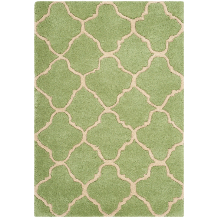 SAFAVIEH Chatham Collection CHT935B Handmade Green Rug Image 2