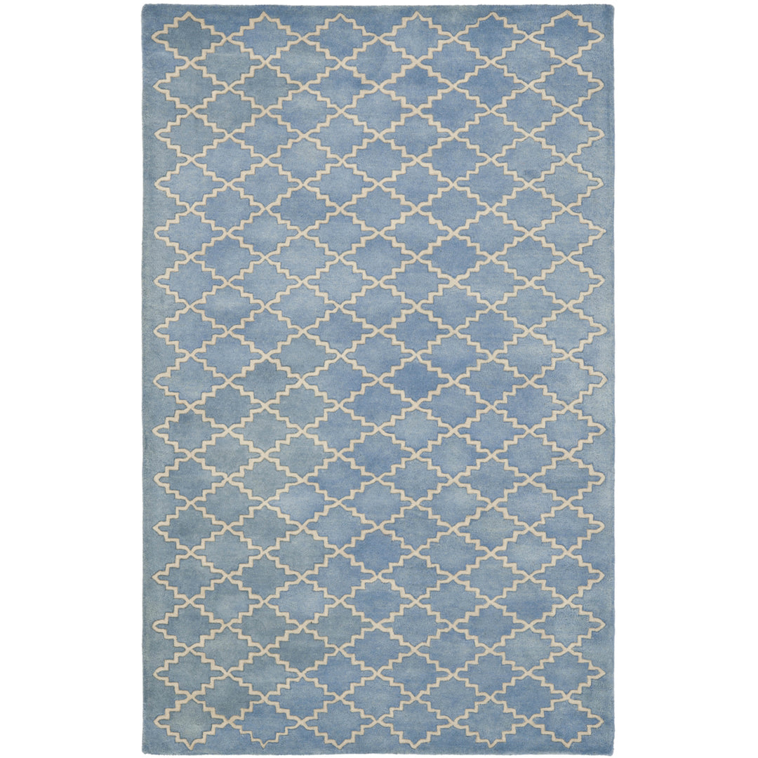 SAFAVIEH Chatham CHT930A Handmade Blue Grey Rug Image 5