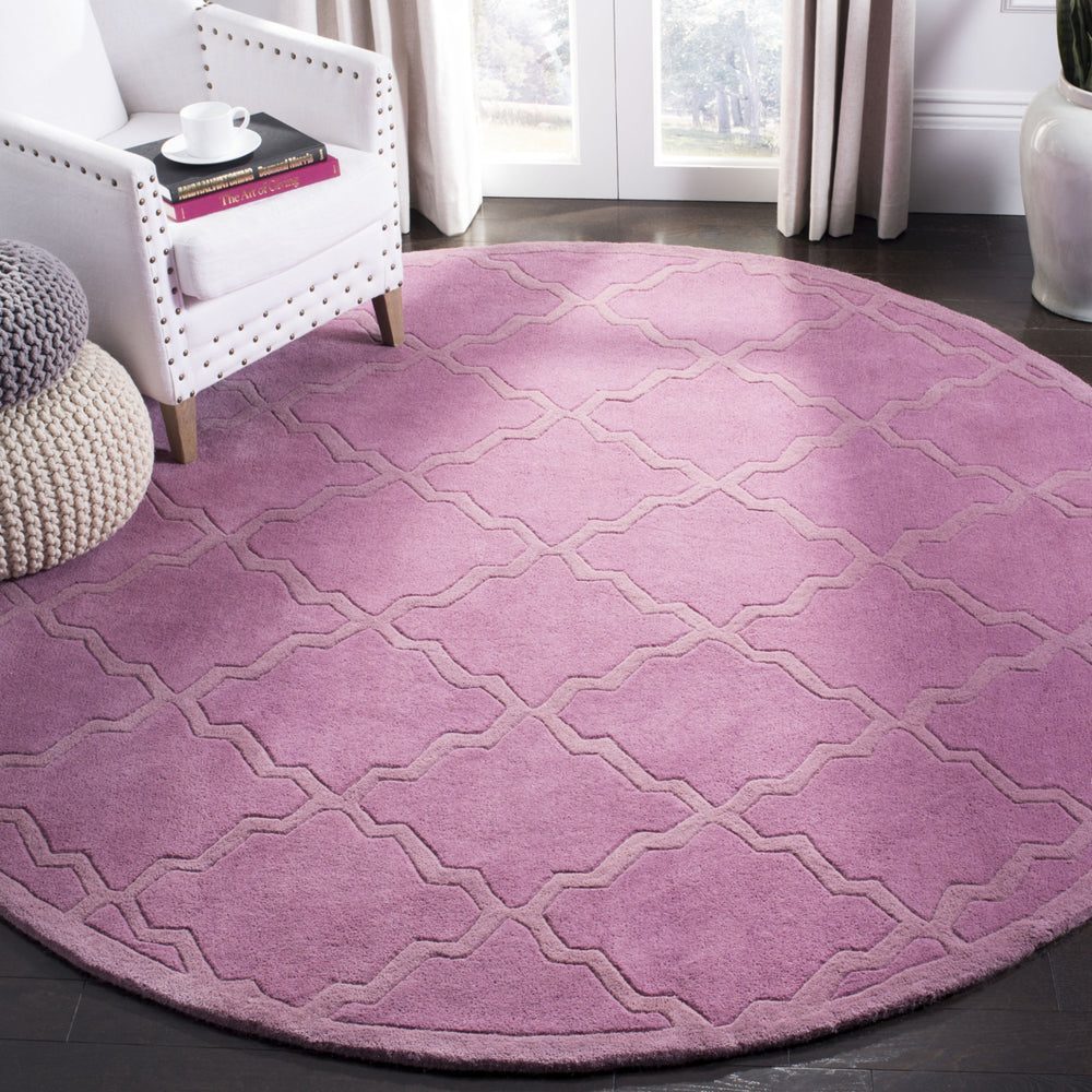 SAFAVIEH Chatham CHT940D Handmade Dark Pink Rug Image 2