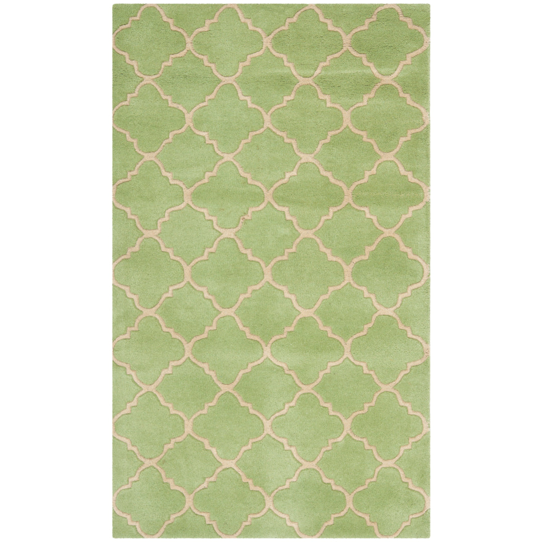 SAFAVIEH Chatham Collection CHT935B Handmade Green Rug Image 4