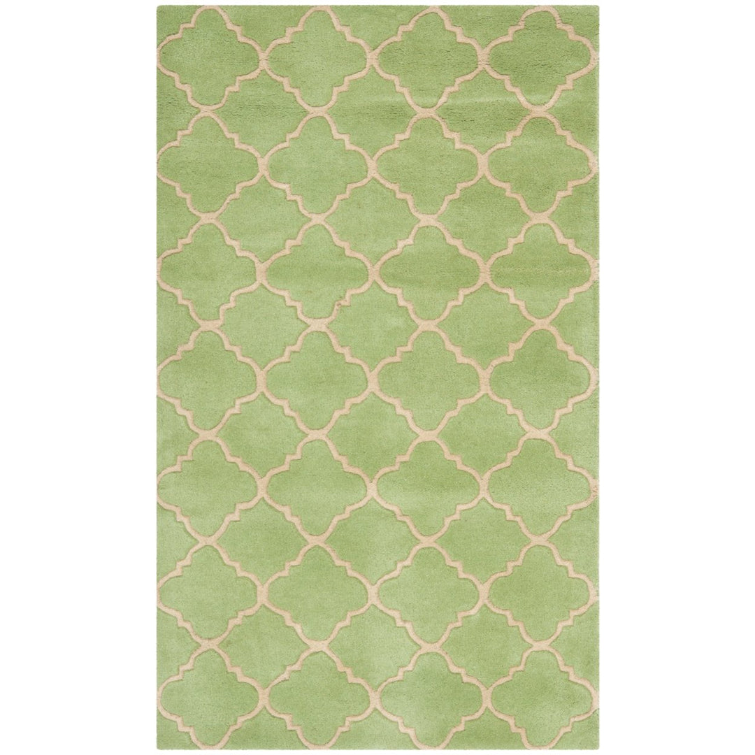 SAFAVIEH Chatham Collection CHT935B Handmade Green Rug Image 1