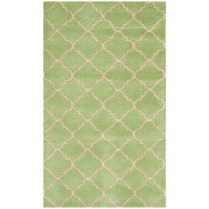 SAFAVIEH Chatham Collection CHT935B Handmade Green Rug Image 1