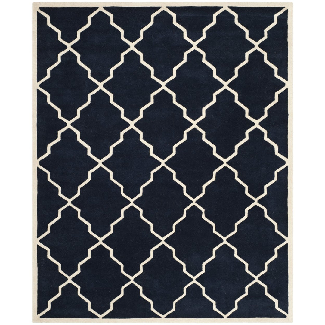 SAFAVIEH Chatham CHT940J Handmade Dark Blue Rug Image 1