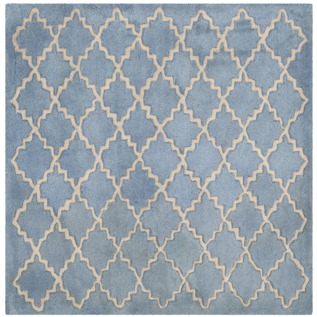 SAFAVIEH Chatham CHT930A Handmade Blue Grey Rug Image 7