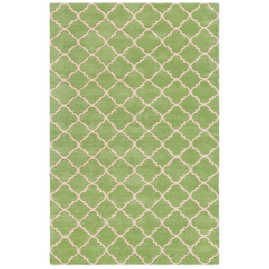 SAFAVIEH Chatham Collection CHT935B Handmade Green Rug Image 1