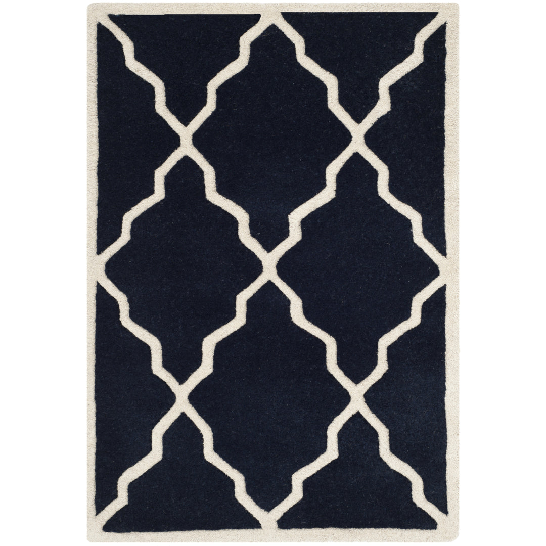 SAFAVIEH Chatham CHT940J Handmade Dark Blue Rug Image 2