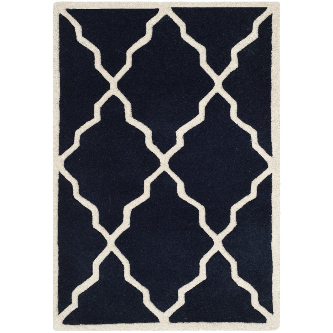 SAFAVIEH Chatham CHT940J Handmade Dark Blue Rug Image 1