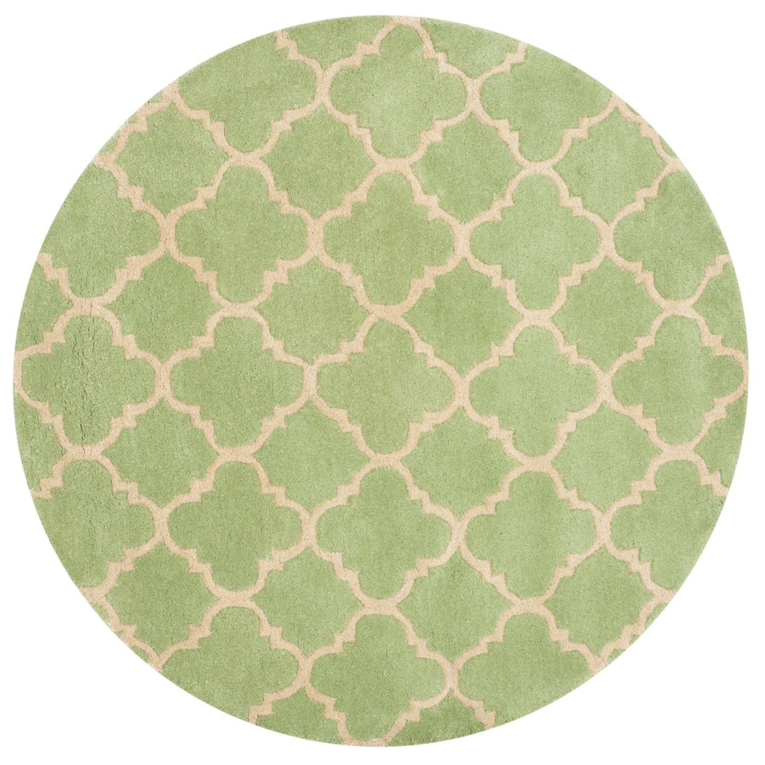 SAFAVIEH Chatham Collection CHT935B Handmade Green Rug Image 1