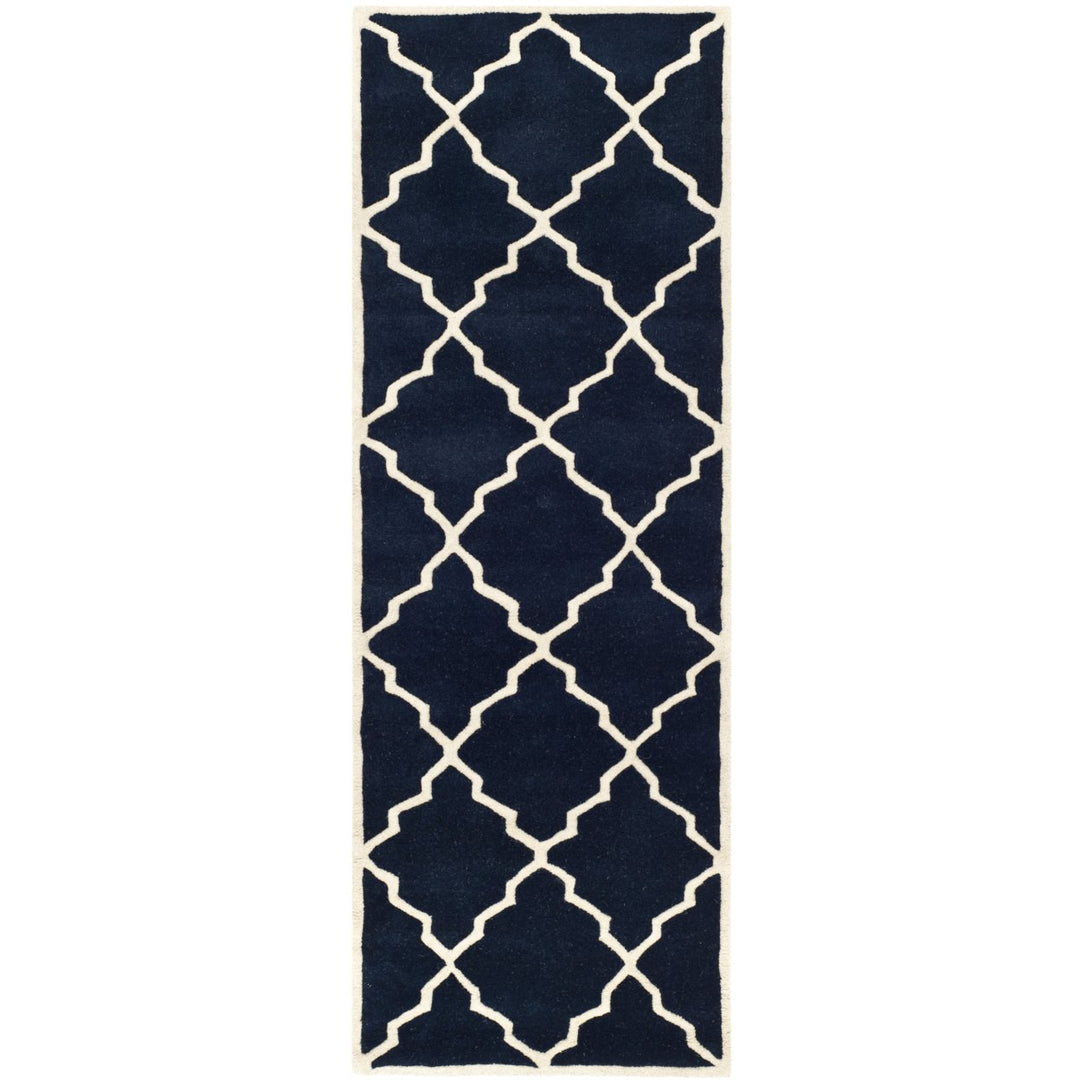 SAFAVIEH Chatham CHT940J Handmade Dark Blue Rug Image 3