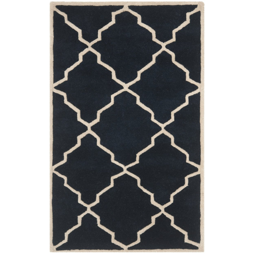 SAFAVIEH Chatham CHT940J Handmade Dark Blue Rug Image 1