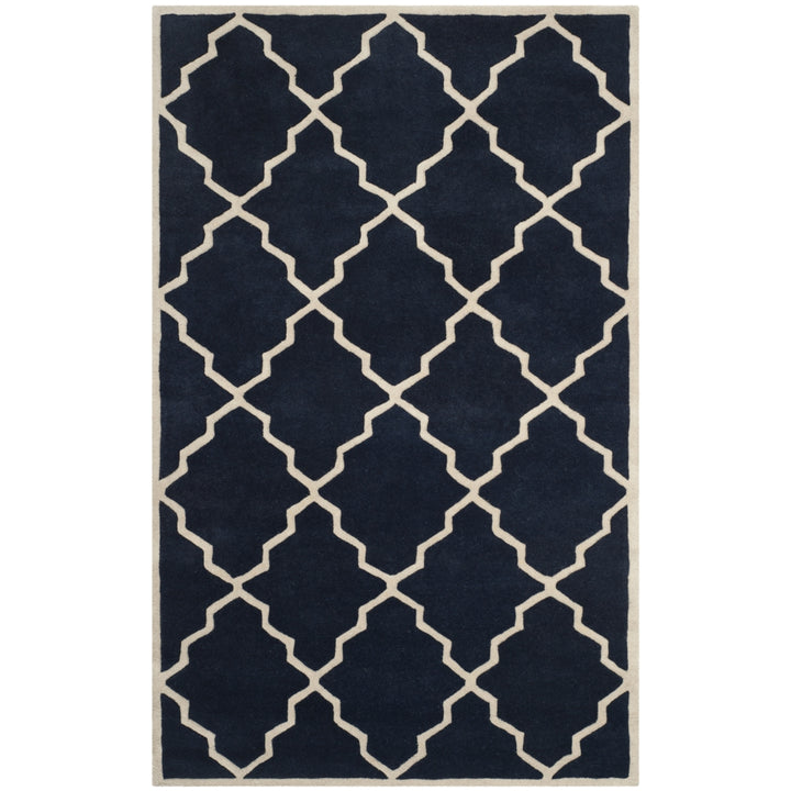 SAFAVIEH Chatham CHT940J Handmade Dark Blue Rug Image 6