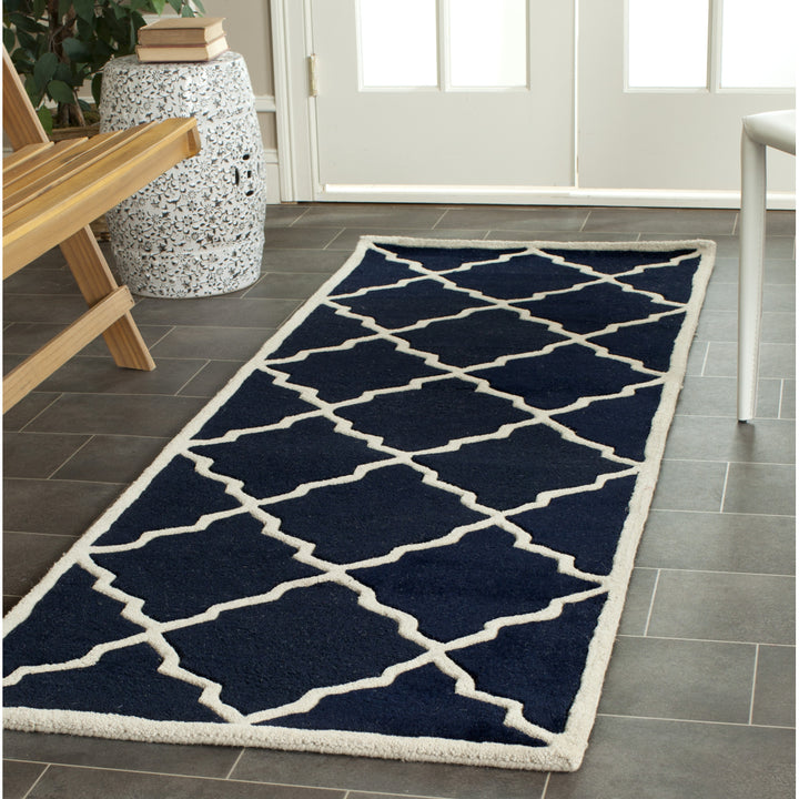 SAFAVIEH Chatham CHT940J Handmade Dark Blue Rug Image 11