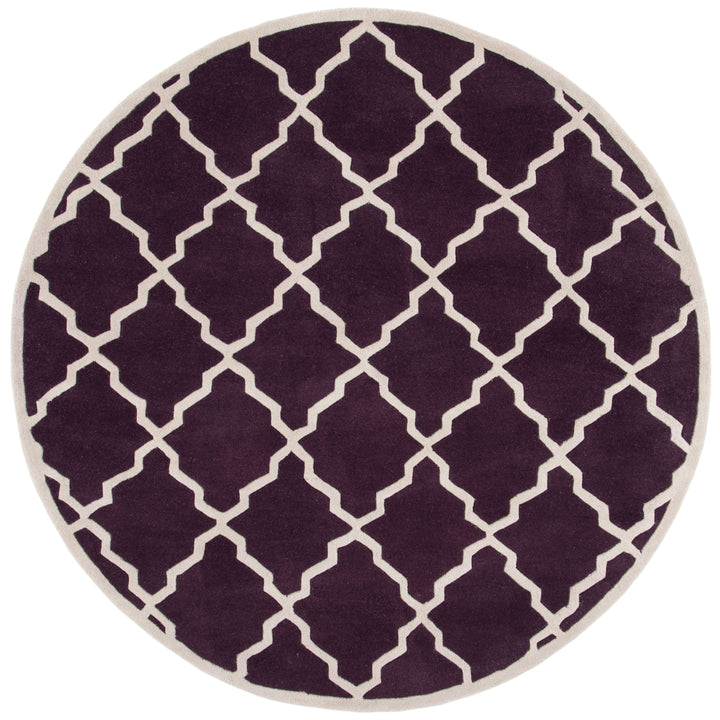 SAFAVIEH Chatham CHT940P Handmade Dark Purple Rug Image 3