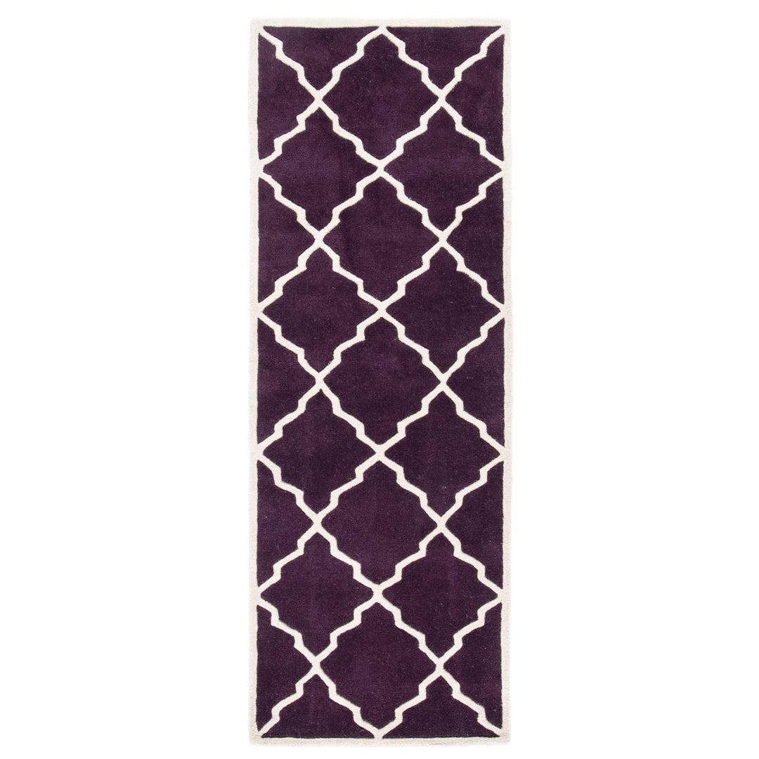 SAFAVIEH Chatham CHT940P Handmade Dark Purple Rug Image 4