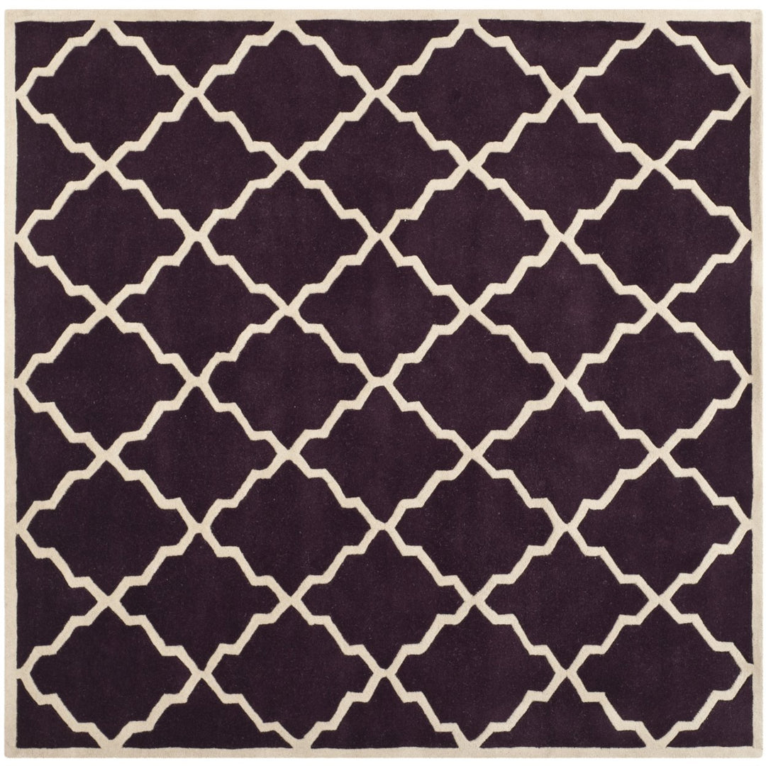 SAFAVIEH Chatham CHT940P Handmade Dark Purple Rug Image 5