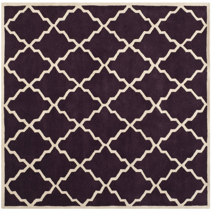 SAFAVIEH Chatham CHT940P Handmade Dark Purple Rug Image 5