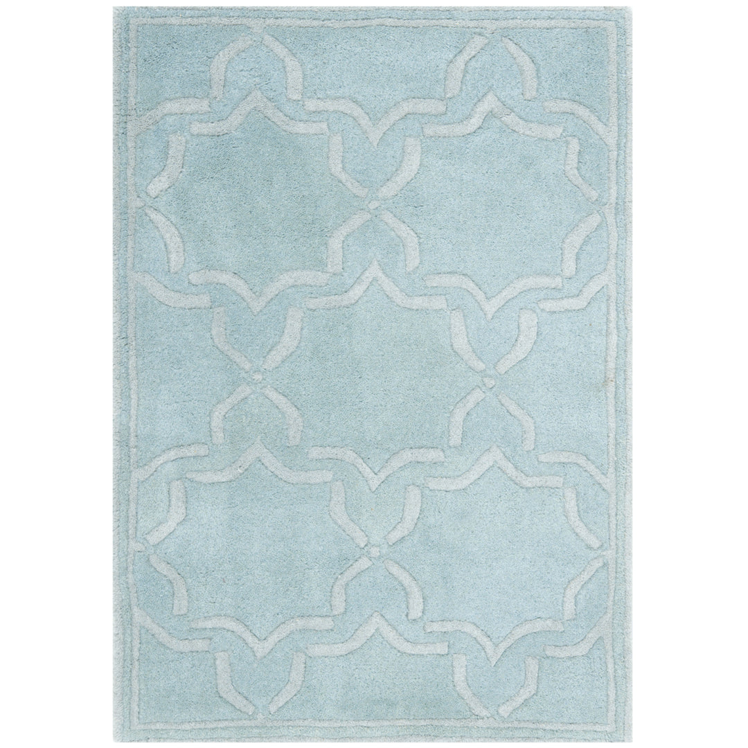 SAFAVIEH Chatham Collection CHT942G Handmade Grey Rug Image 2