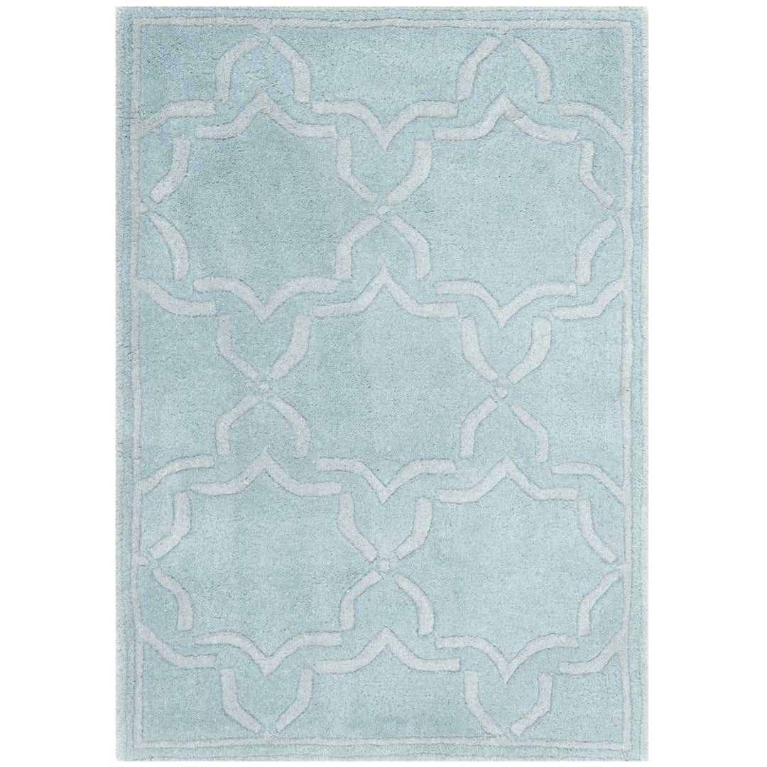 SAFAVIEH Chatham Collection CHT942G Handmade Grey Rug Image 1