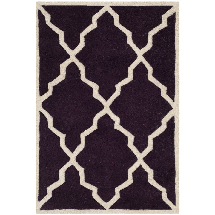 SAFAVIEH Chatham CHT940P Handmade Dark Purple Rug Image 9