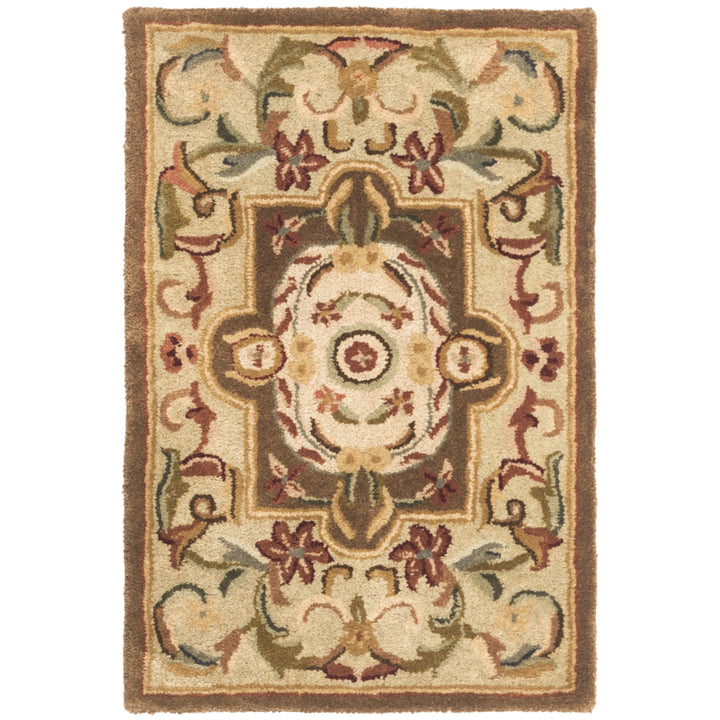 SAFAVIEH Classic CL220A Handmade Beige / Olive Rug Image 2