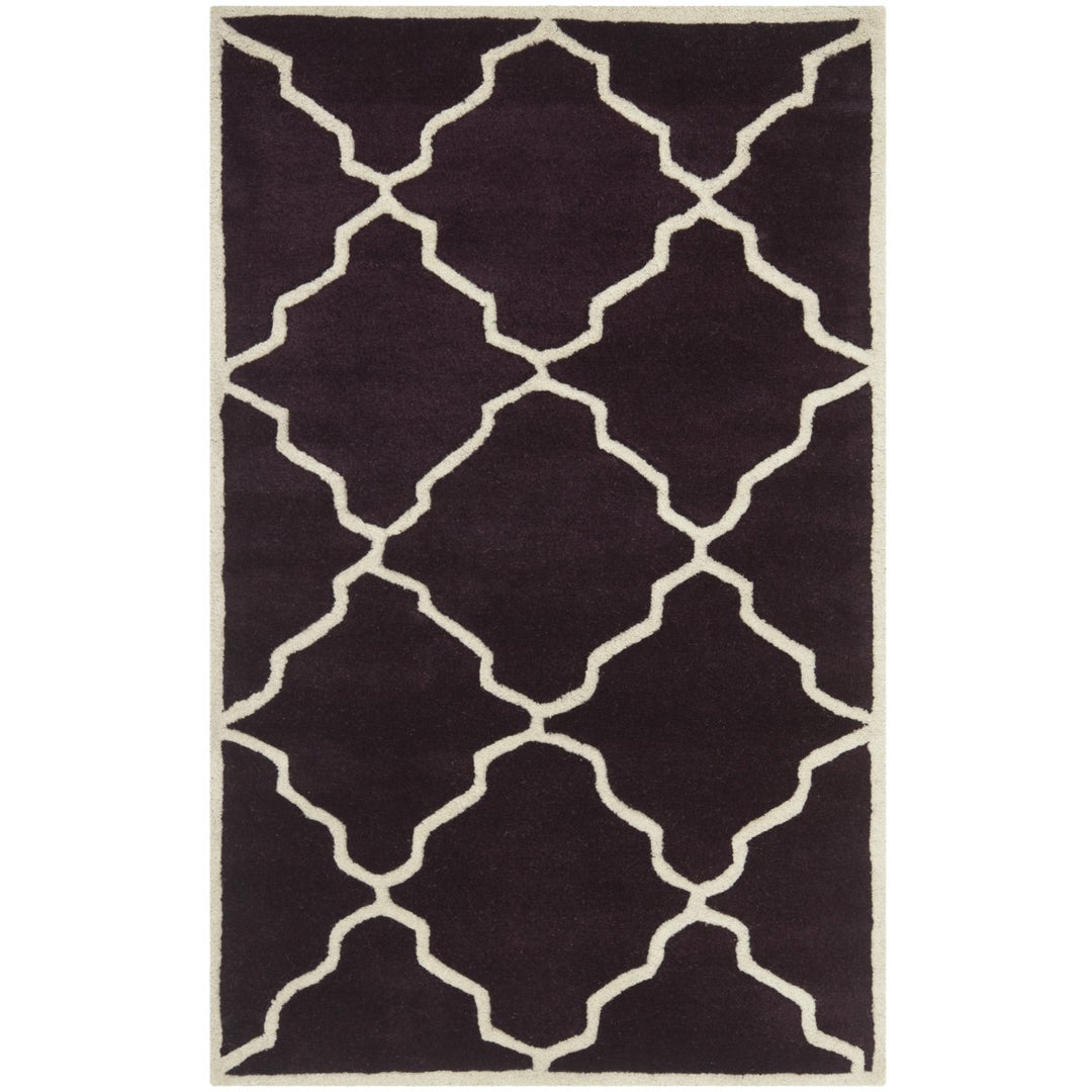 SAFAVIEH Chatham CHT940P Handmade Dark Purple Rug Image 10