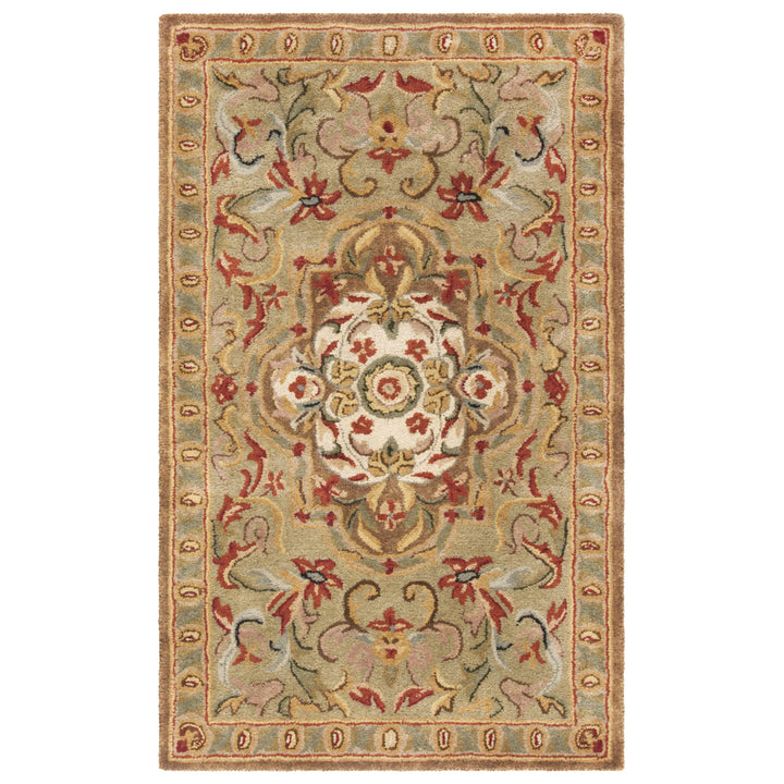 SAFAVIEH Classic CL220A Handmade Beige / Olive Rug Image 5