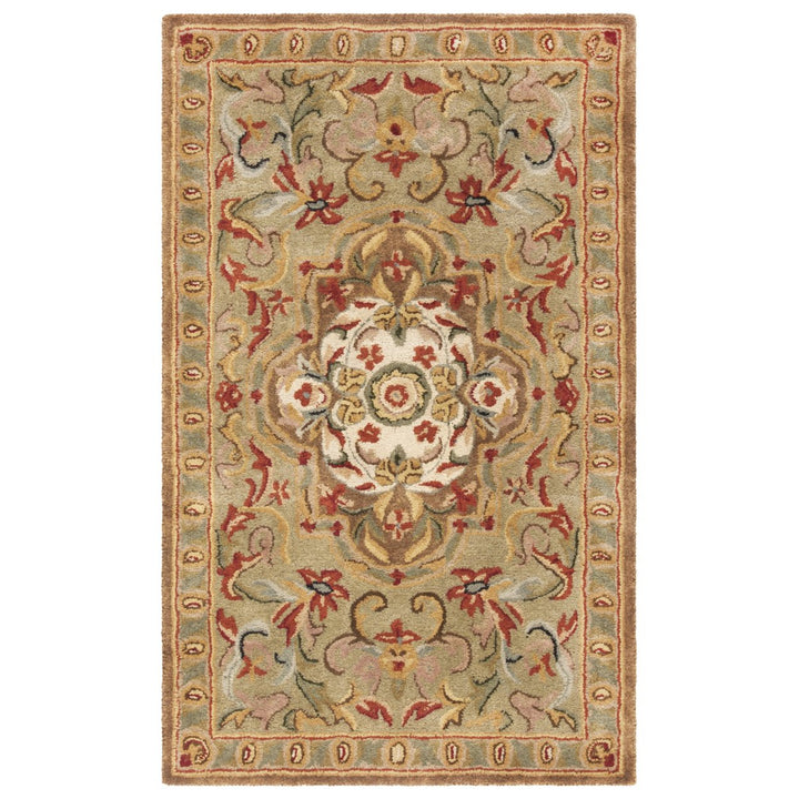 SAFAVIEH Classic CL220A Handmade Beige / Olive Rug Image 1