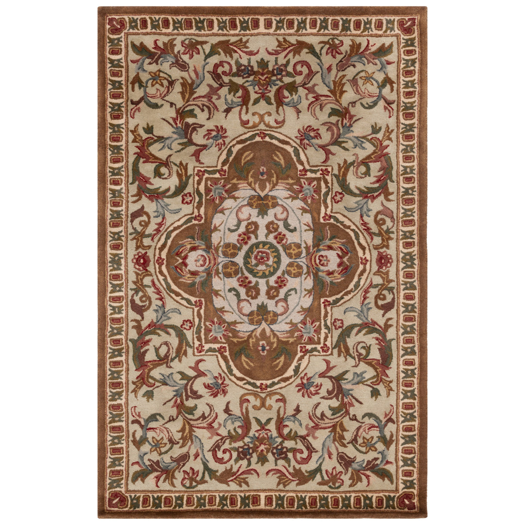 SAFAVIEH Classic CL220A Handmade Beige / Olive Rug Image 7