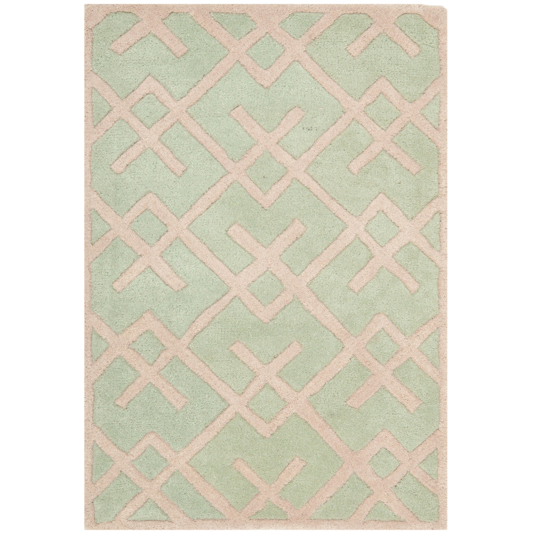 SAFAVIEH Chatham Collection CHT941B Handmade Green Rug Image 10