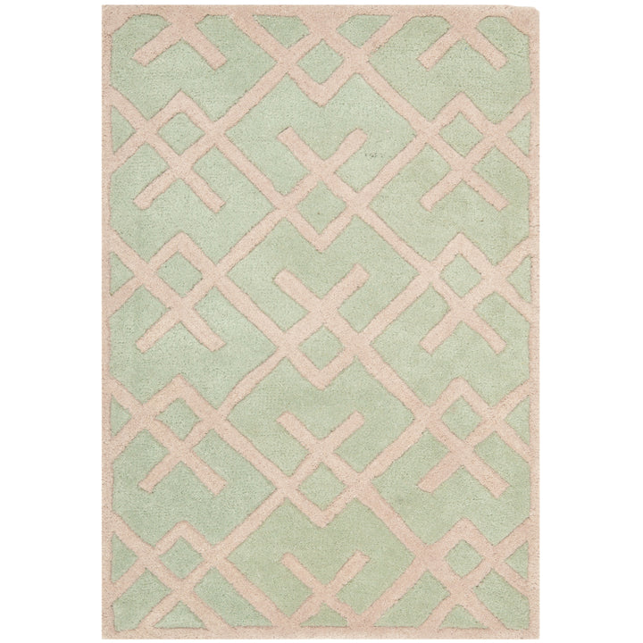 SAFAVIEH Chatham Collection CHT941B Handmade Green Rug Image 10