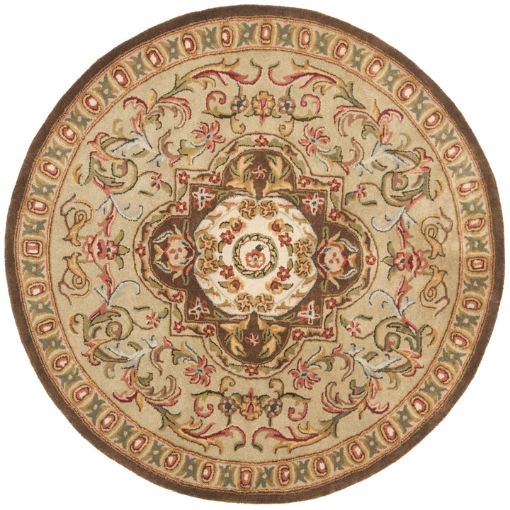 SAFAVIEH Classic CL220A Handmade Beige / Olive Rug Image 8