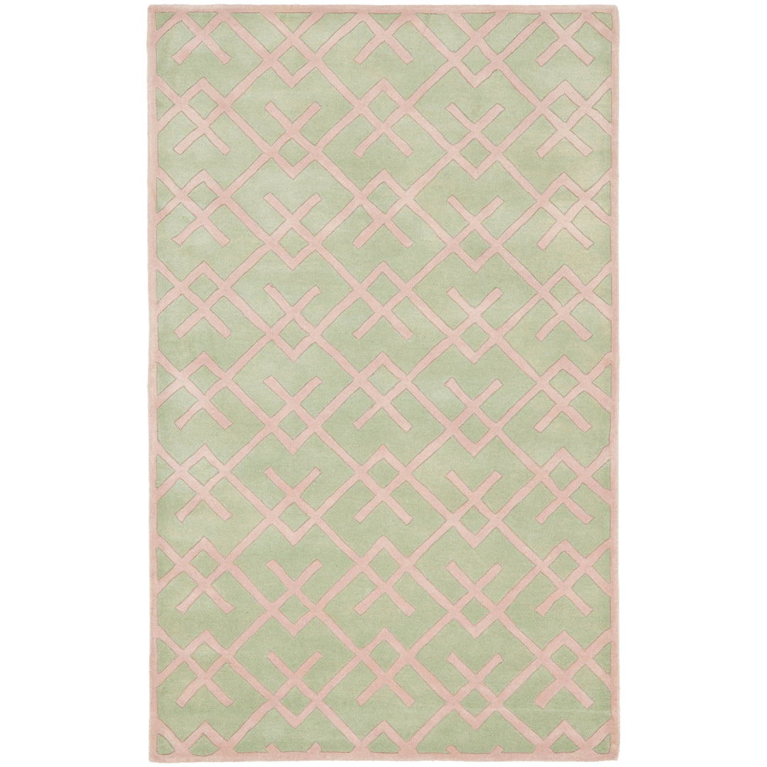 SAFAVIEH Chatham Collection CHT941B Handmade Green Rug Image 11