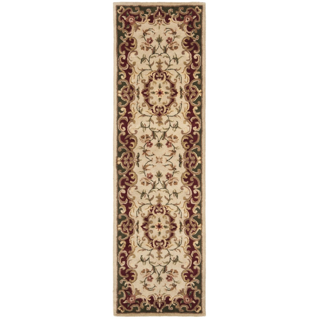 SAFAVIEH Classic CL234C Handmade Ivory / Green Rug Image 1