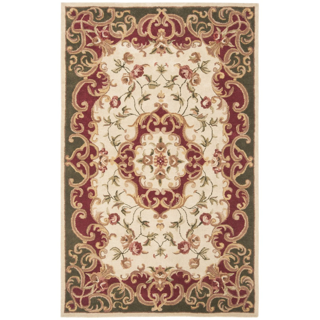 SAFAVIEH Classic CL234C Handmade Ivory / Green Rug Image 6