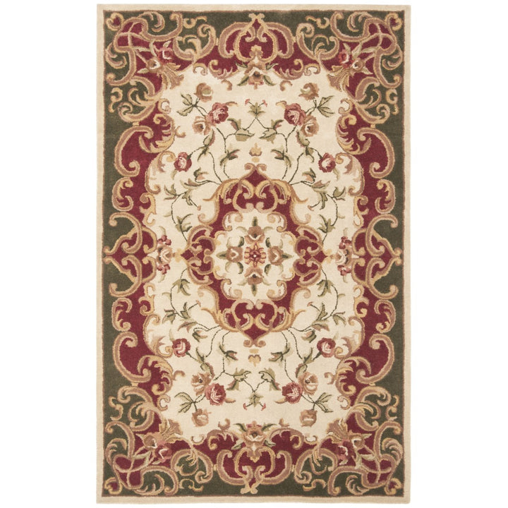 SAFAVIEH Classic CL234C Handmade Ivory / Green Rug Image 6