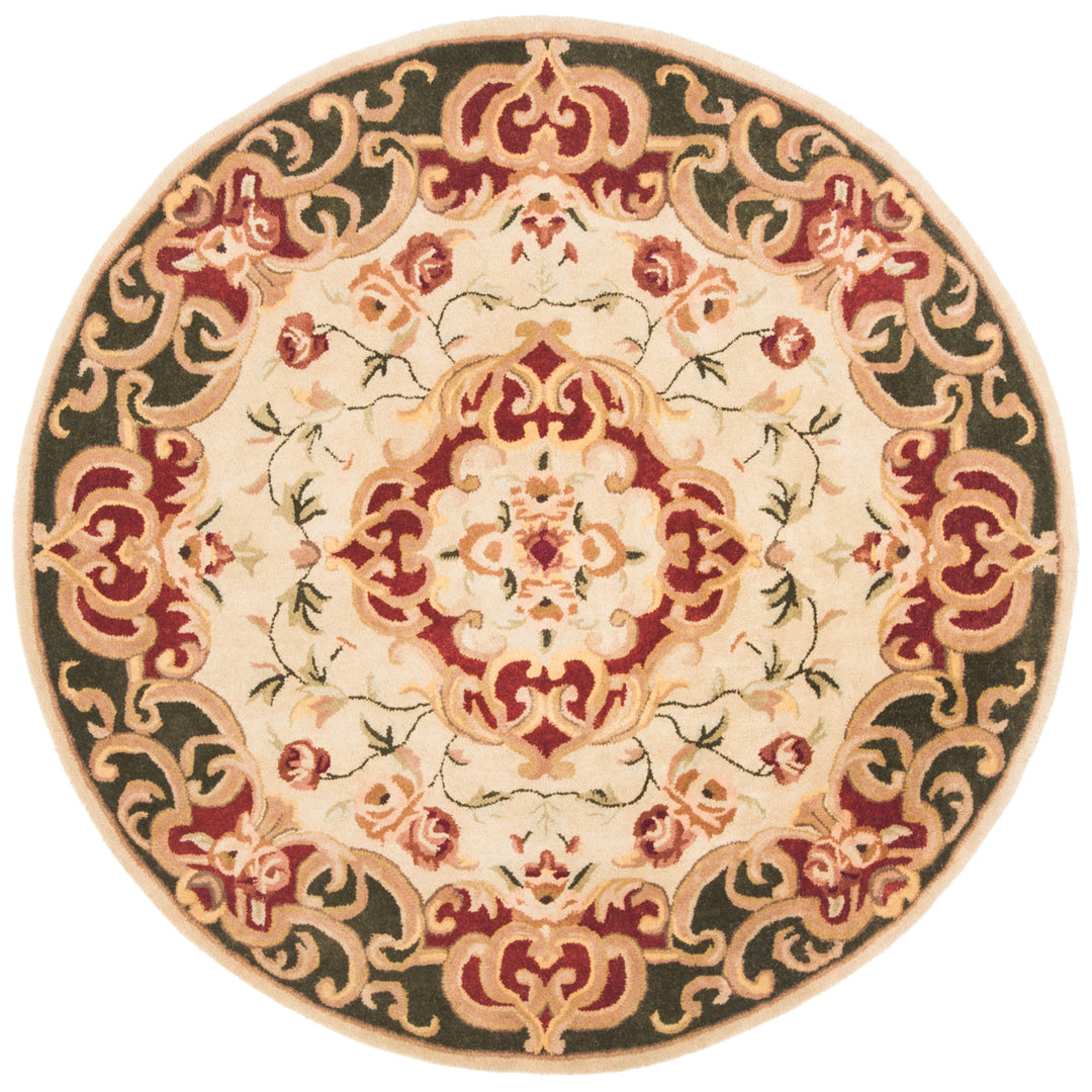 SAFAVIEH Classic CL234C Handmade Ivory / Green Rug Image 7