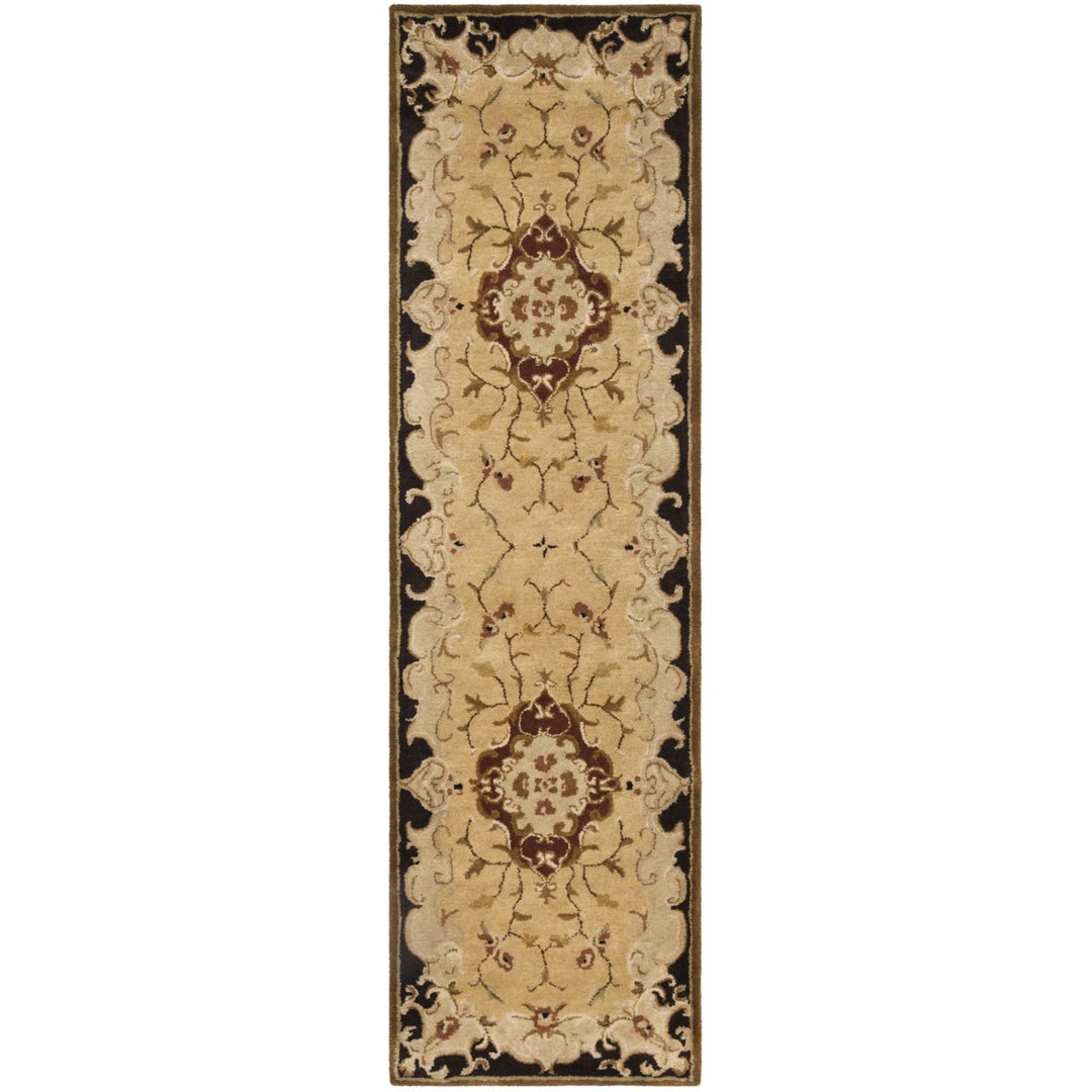 SAFAVIEH Classic CL234B Handmade Gold / Cola Rug Image 1