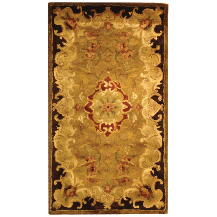 SAFAVIEH Classic CL234B Handmade Gold / Cola Rug Image 4