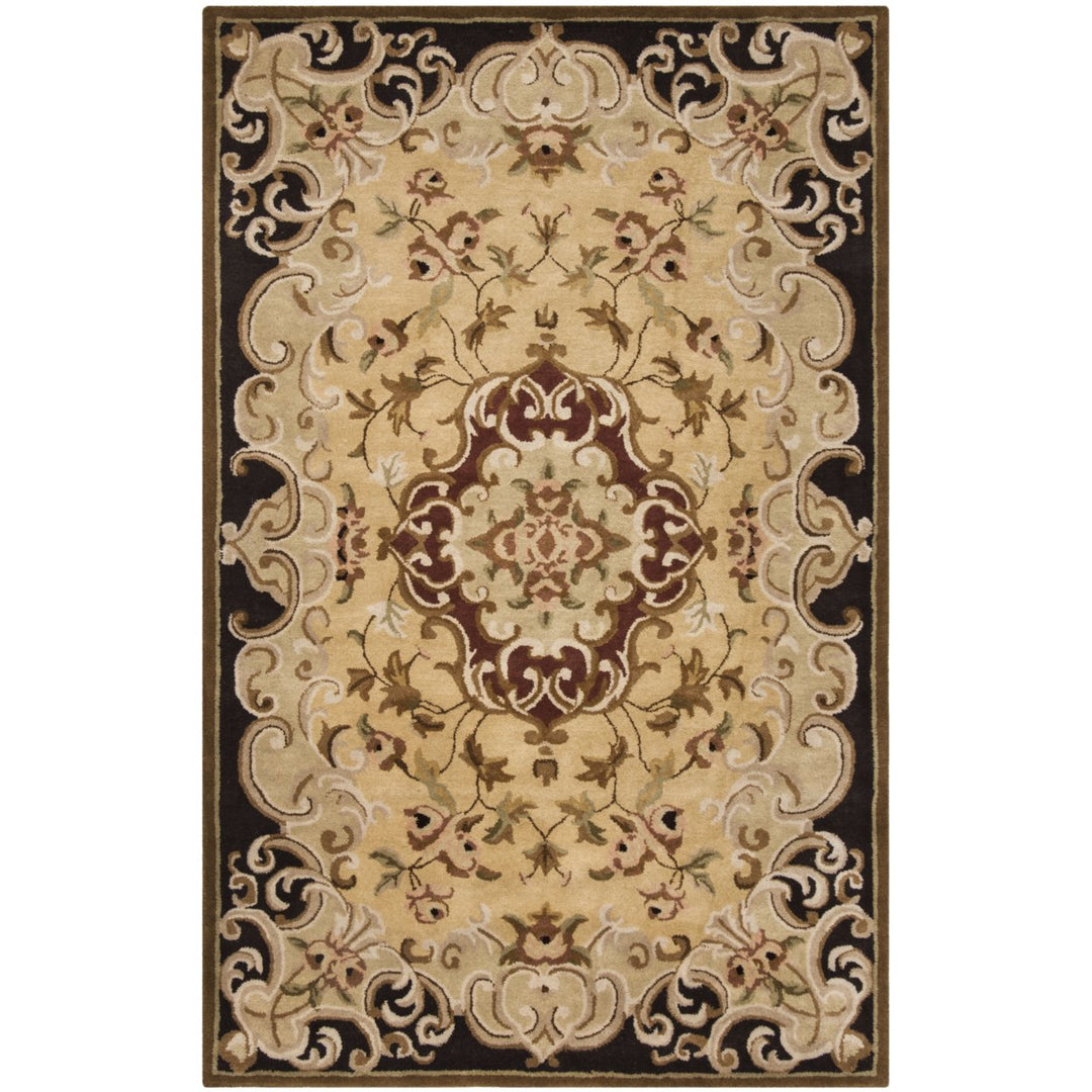 SAFAVIEH Classic CL234B Handmade Gold / Cola Rug Image 7