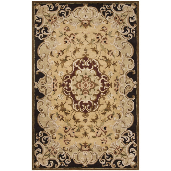 SAFAVIEH Classic CL234B Handmade Gold / Cola Rug Image 7