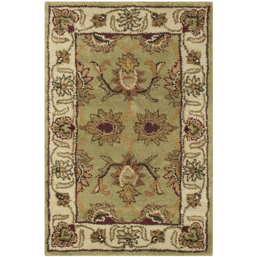 SAFAVIEH Classic CL239D Handmade Green / Ivory Rug Image 2