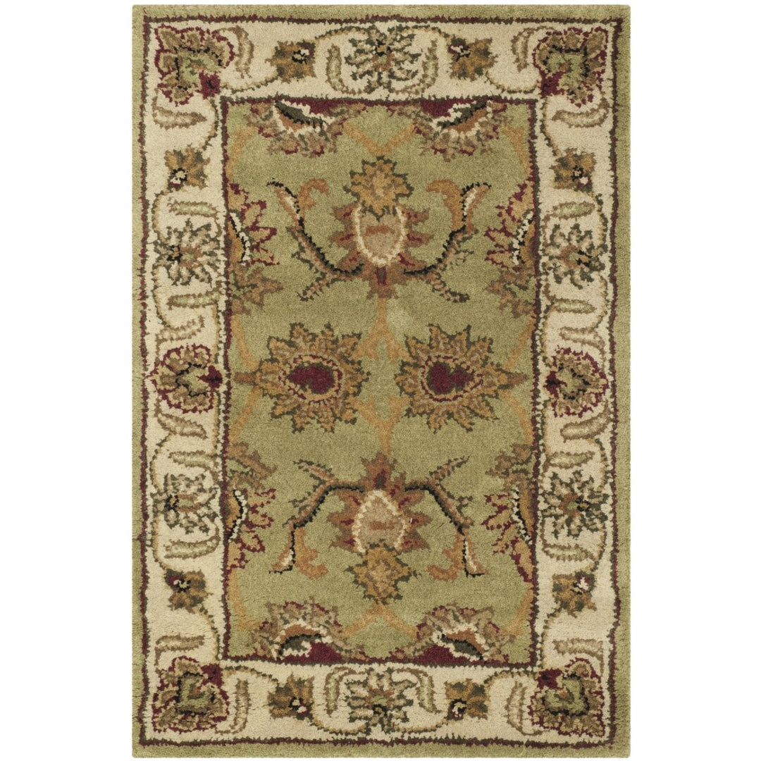 SAFAVIEH Classic CL239D Handmade Green / Ivory Rug Image 1