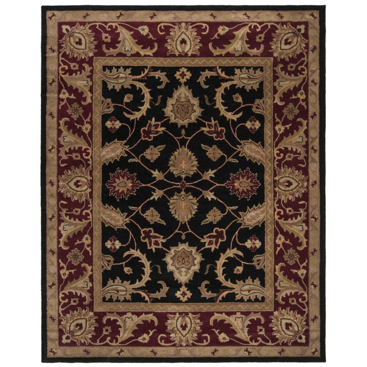 SAFAVIEH CL244C Classic Black / Burgundy Image 1