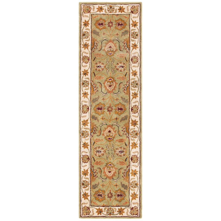 SAFAVIEH Classic CL239D Handmade Green / Ivory Rug Image 5