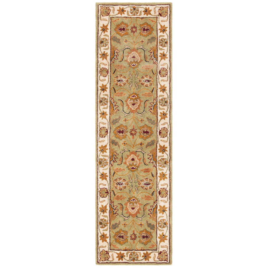 SAFAVIEH Classic CL239D Handmade Green / Ivory Rug Image 1