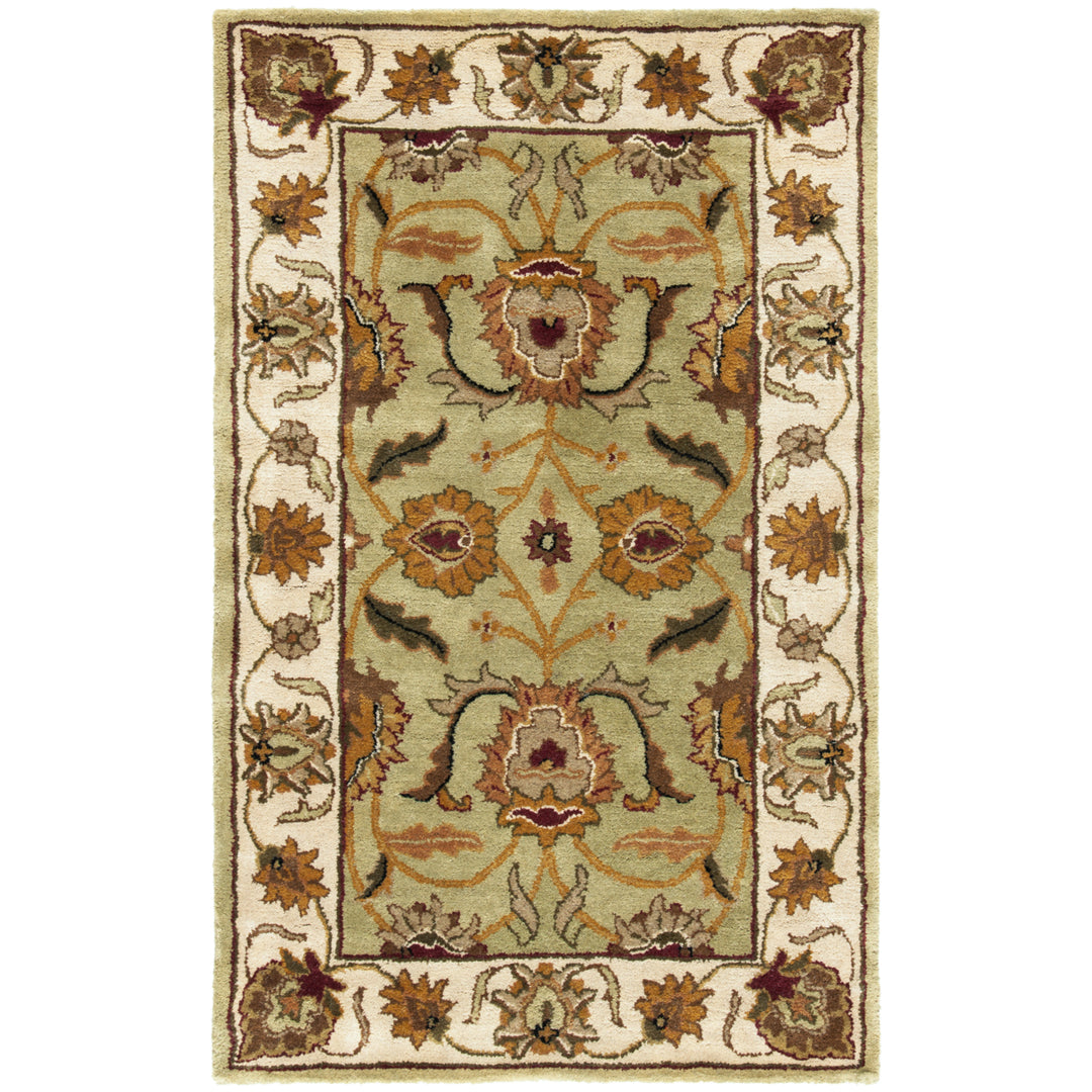 SAFAVIEH Classic CL239D Handmade Green / Ivory Rug Image 6