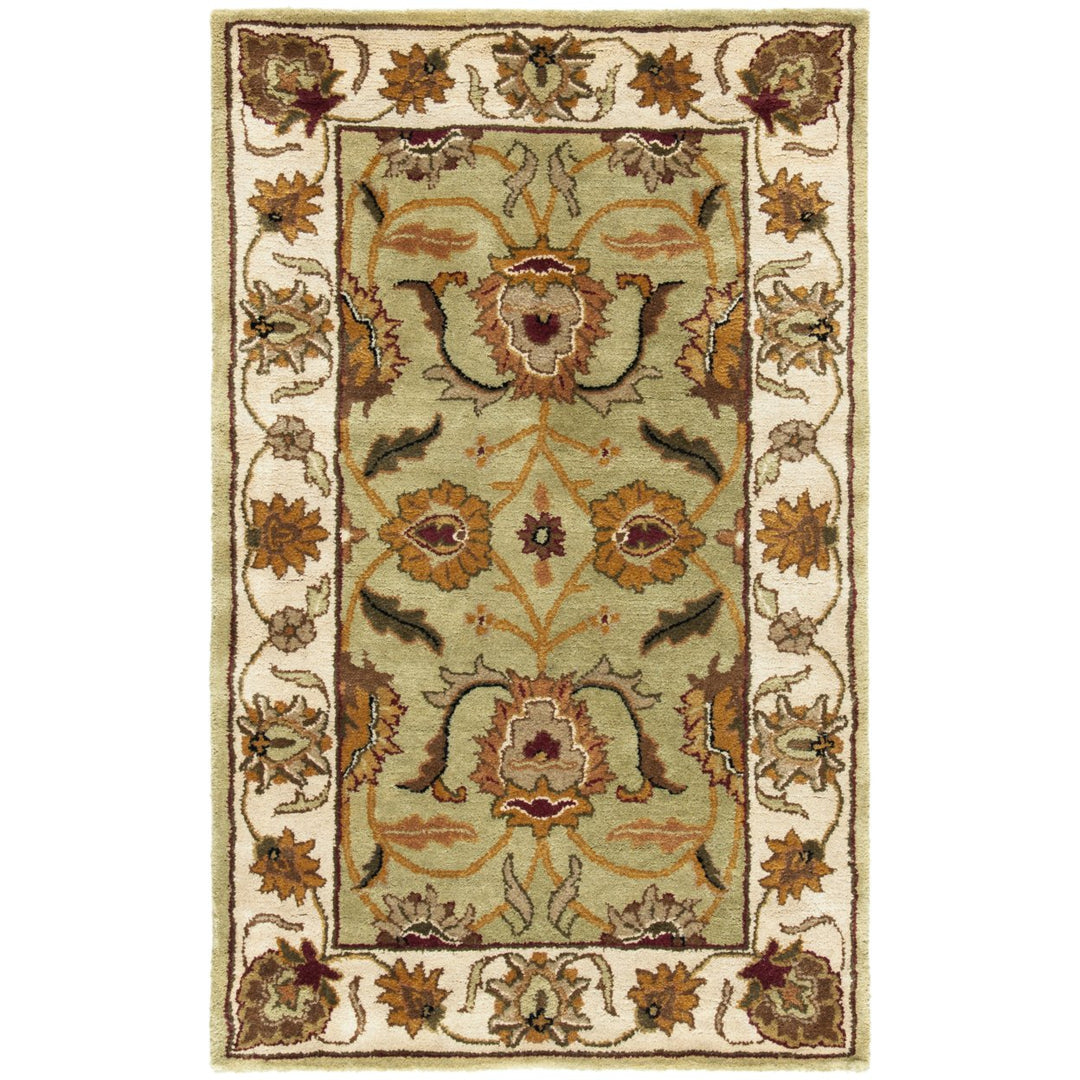 SAFAVIEH Classic CL239D Handmade Green / Ivory Rug Image 1