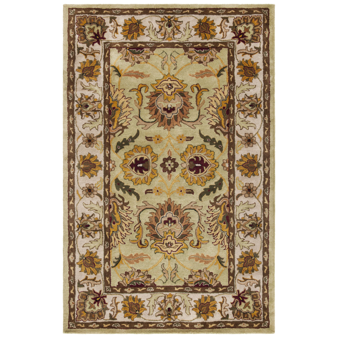 SAFAVIEH Classic CL239D Handmade Green / Ivory Rug Image 7